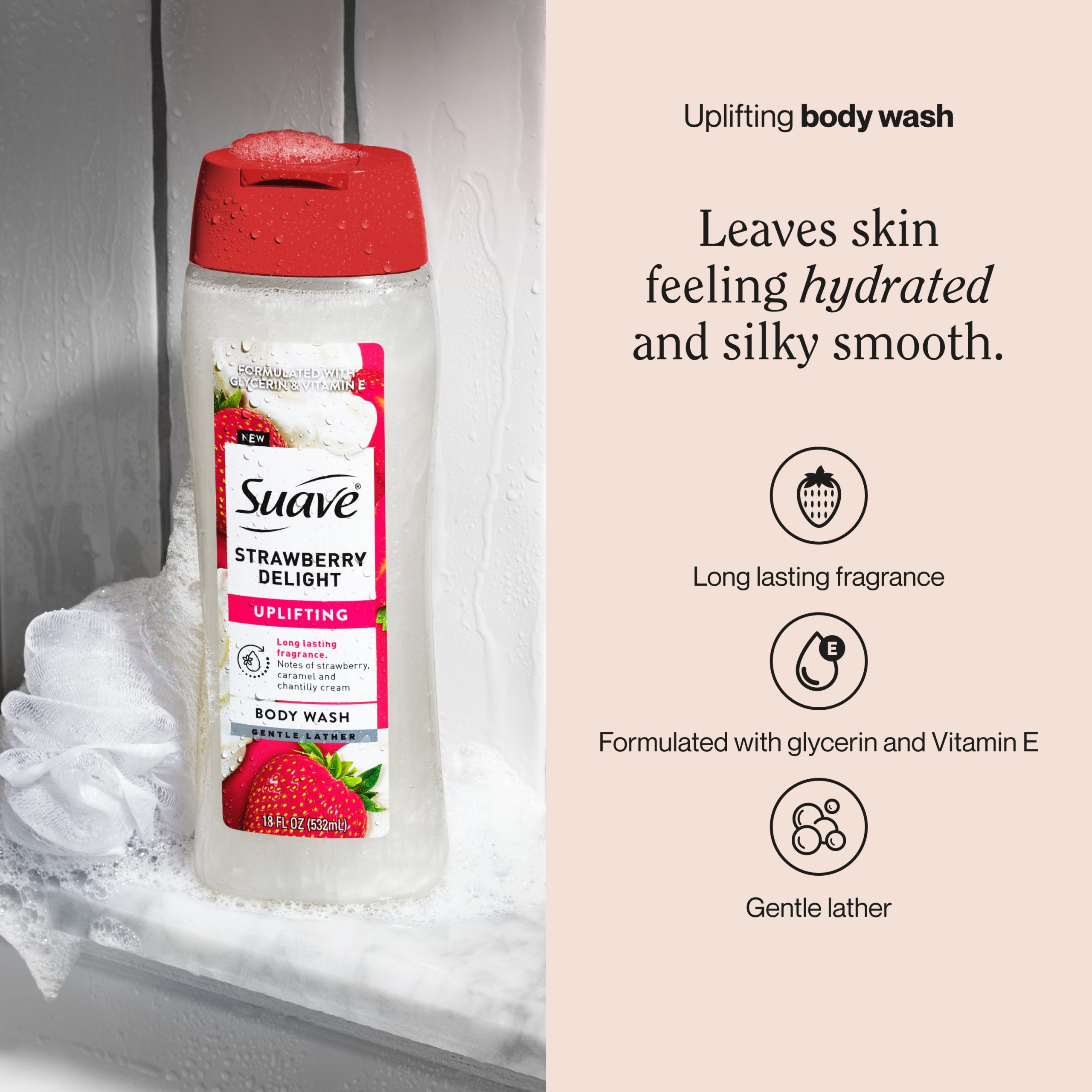 Strawberry Delight Uplifting Body Wash - Image 2