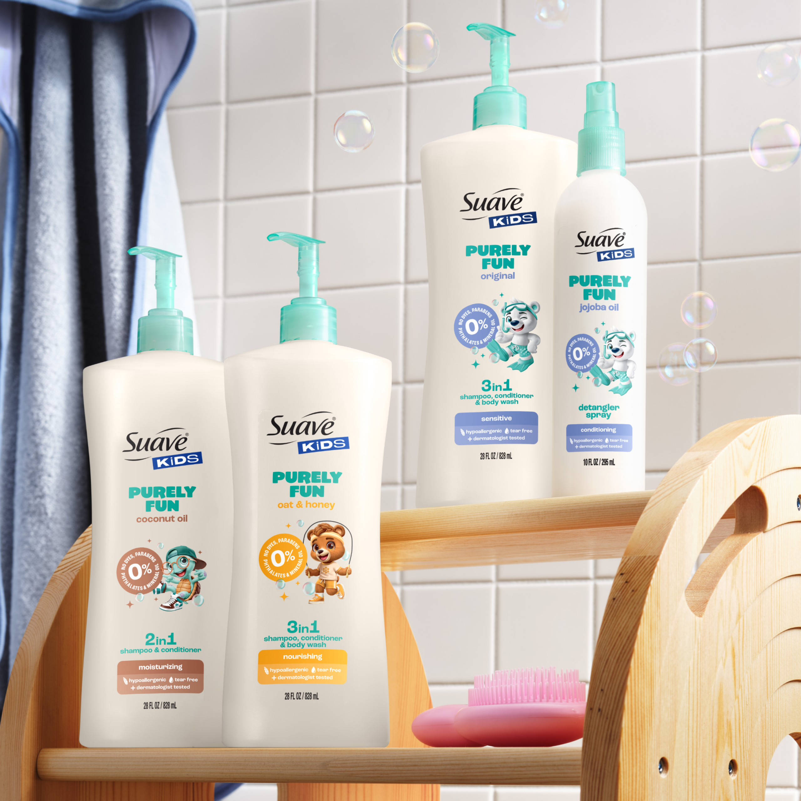 Kids Purely Fun Jojoba Oil Hair Detangler Spray - Image 7