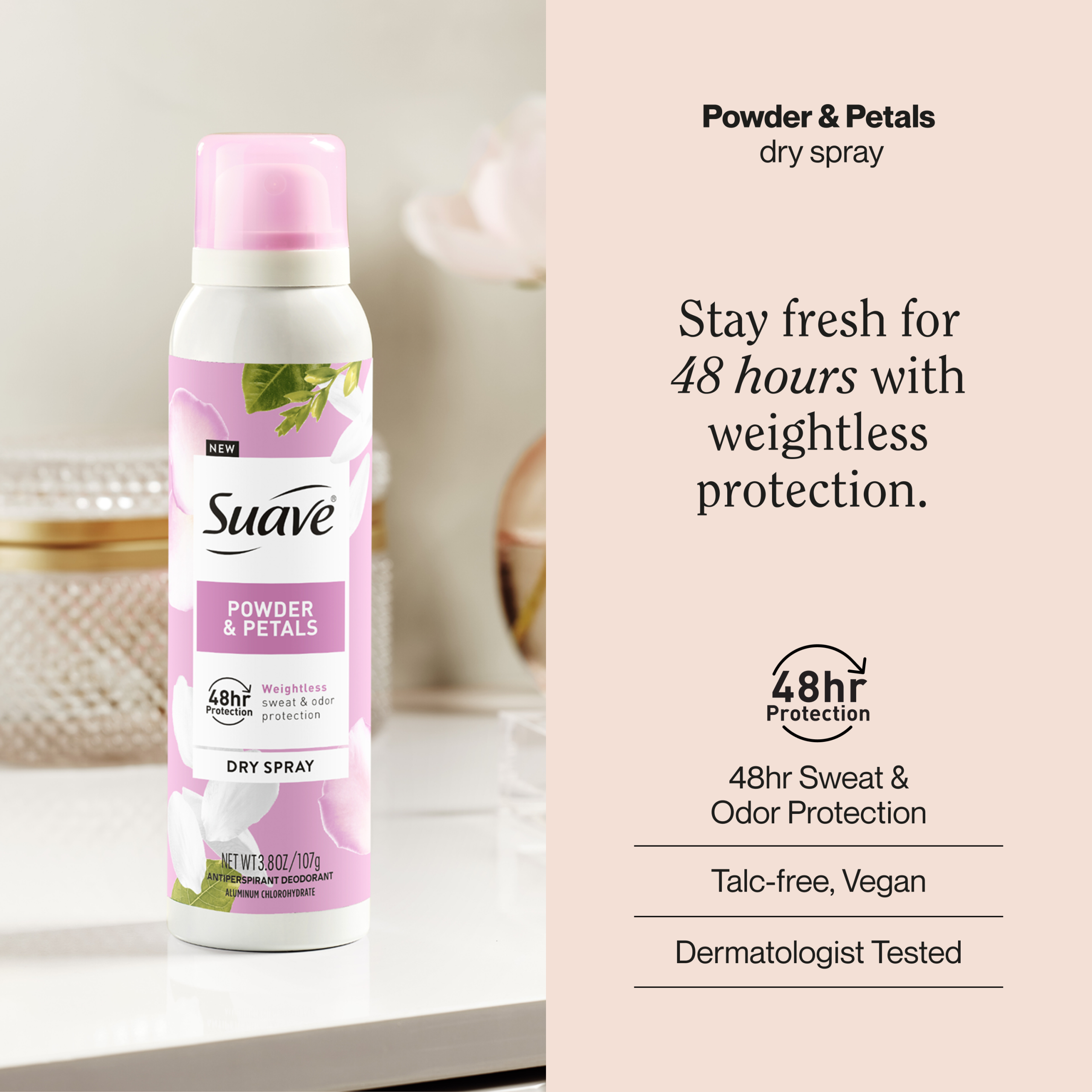 Powder & Petals Dry Spray Antiperspirant Deodorant - Image 2