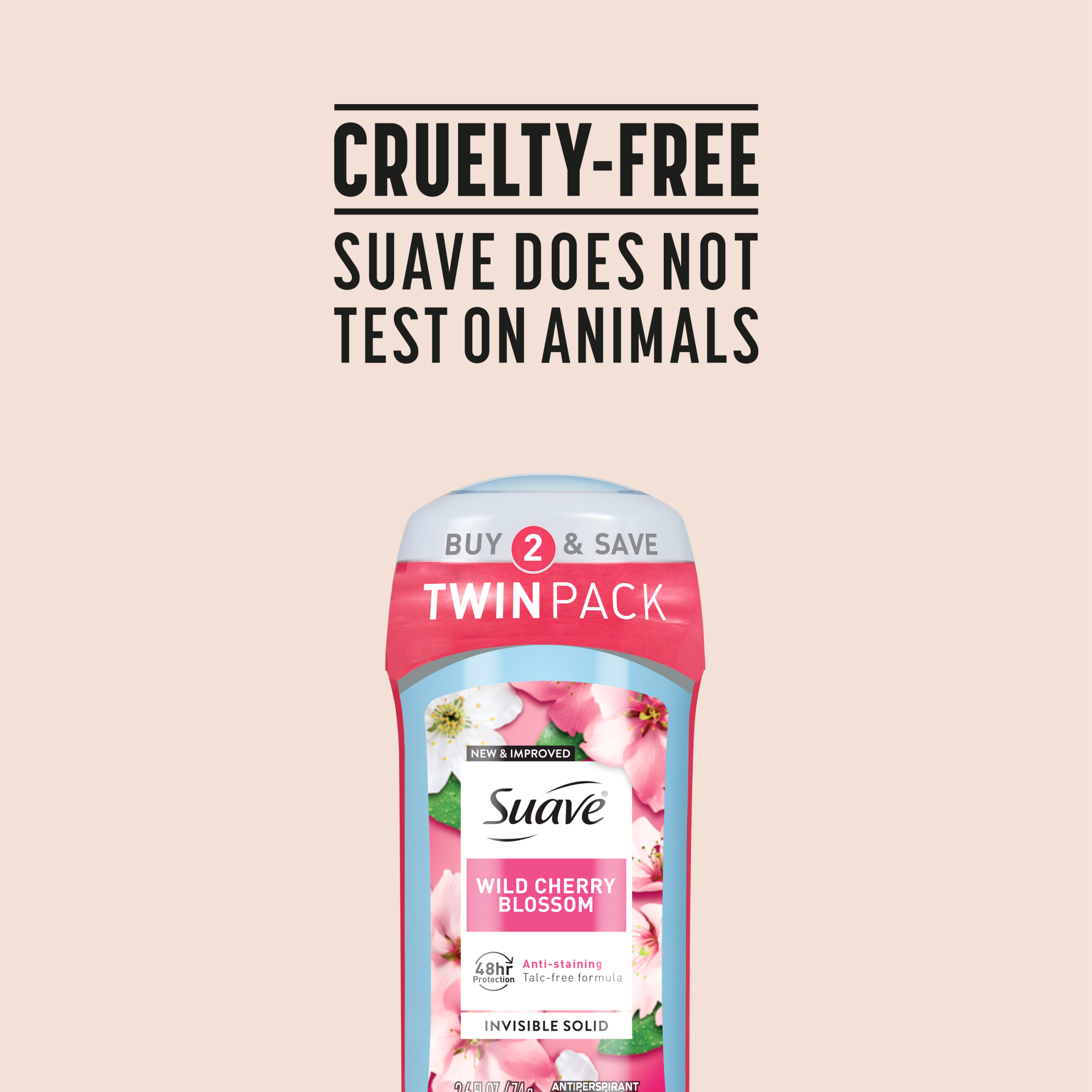 Wild Cherry Blossom Invisible Solid Antiperspirant Deodorant Stick - Image 8