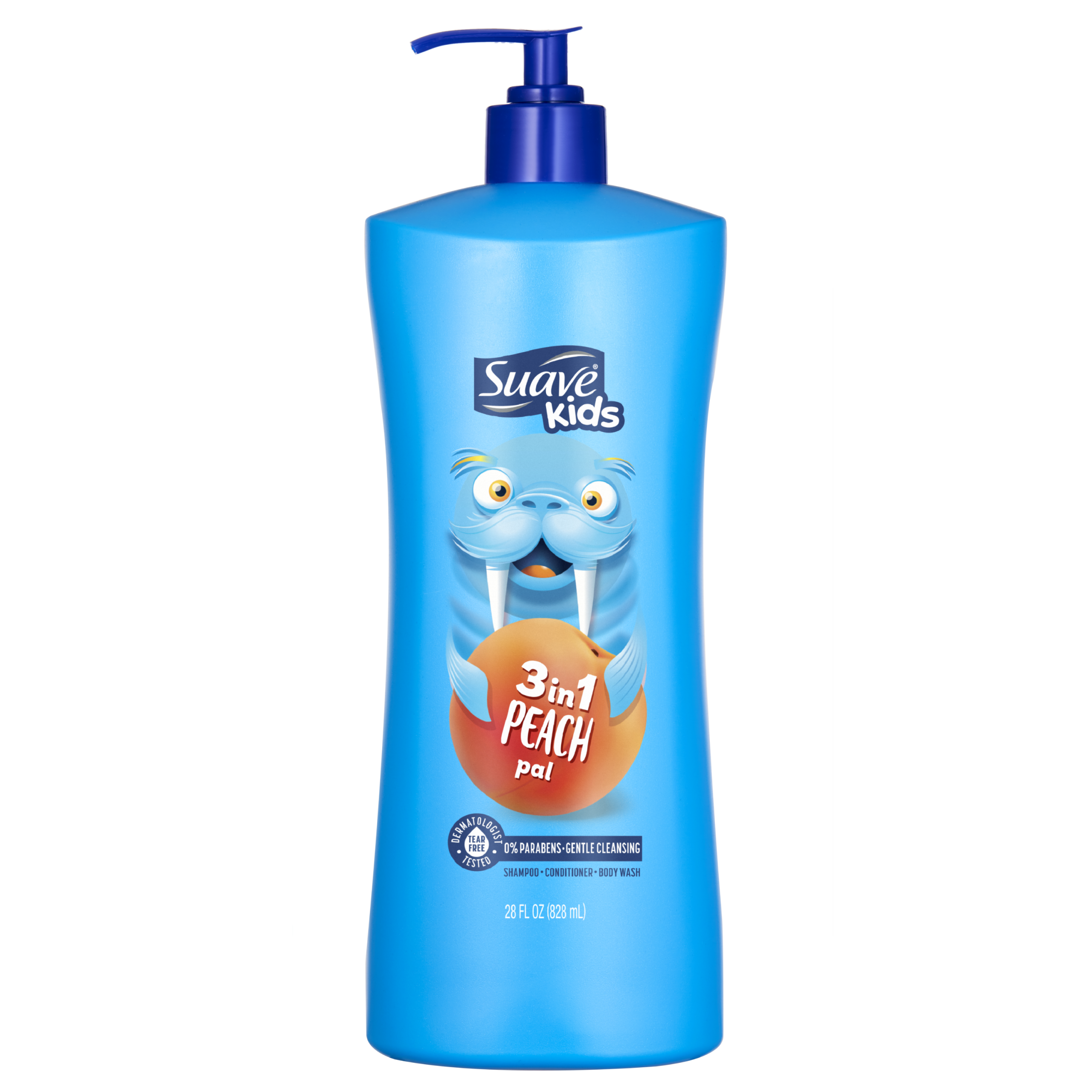 Peach 3-in-1 Shampoo. Conditioner. Body Wash