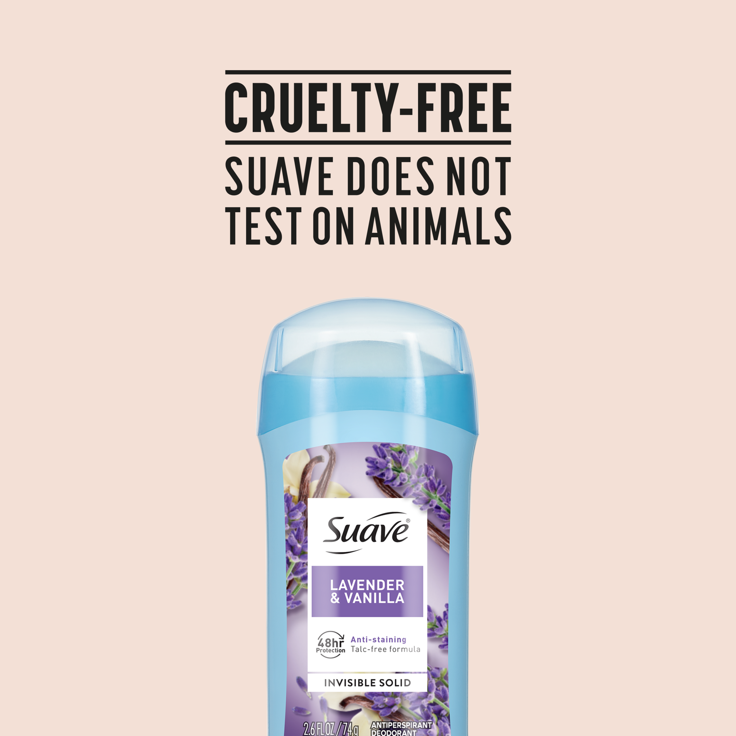 Lavender & Vanilla Invisible Solid Antiperspirant Deodorant Stick - Image 7