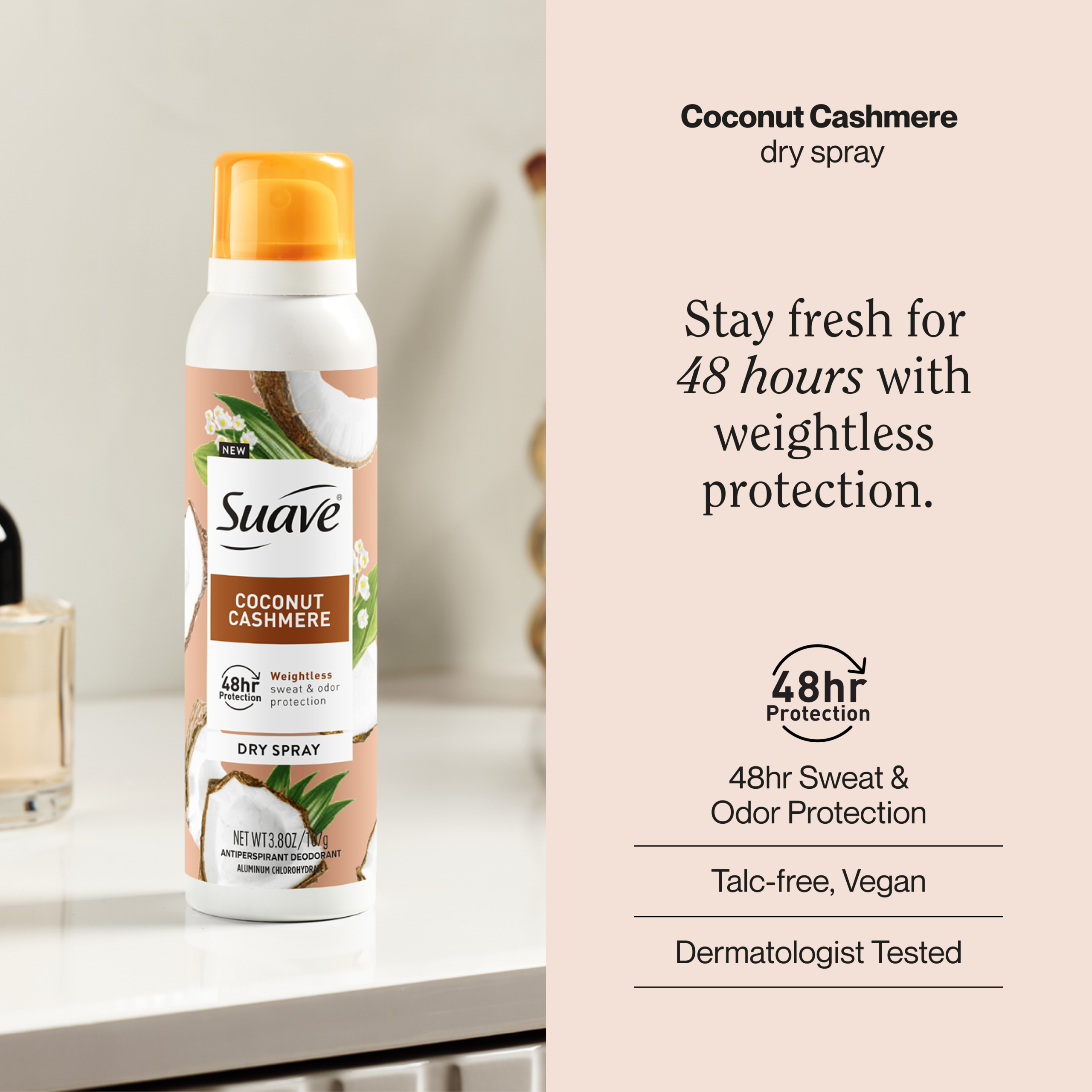 Coconut Cashmere Dry Spray Antiperspirant Deodorant - Image 2