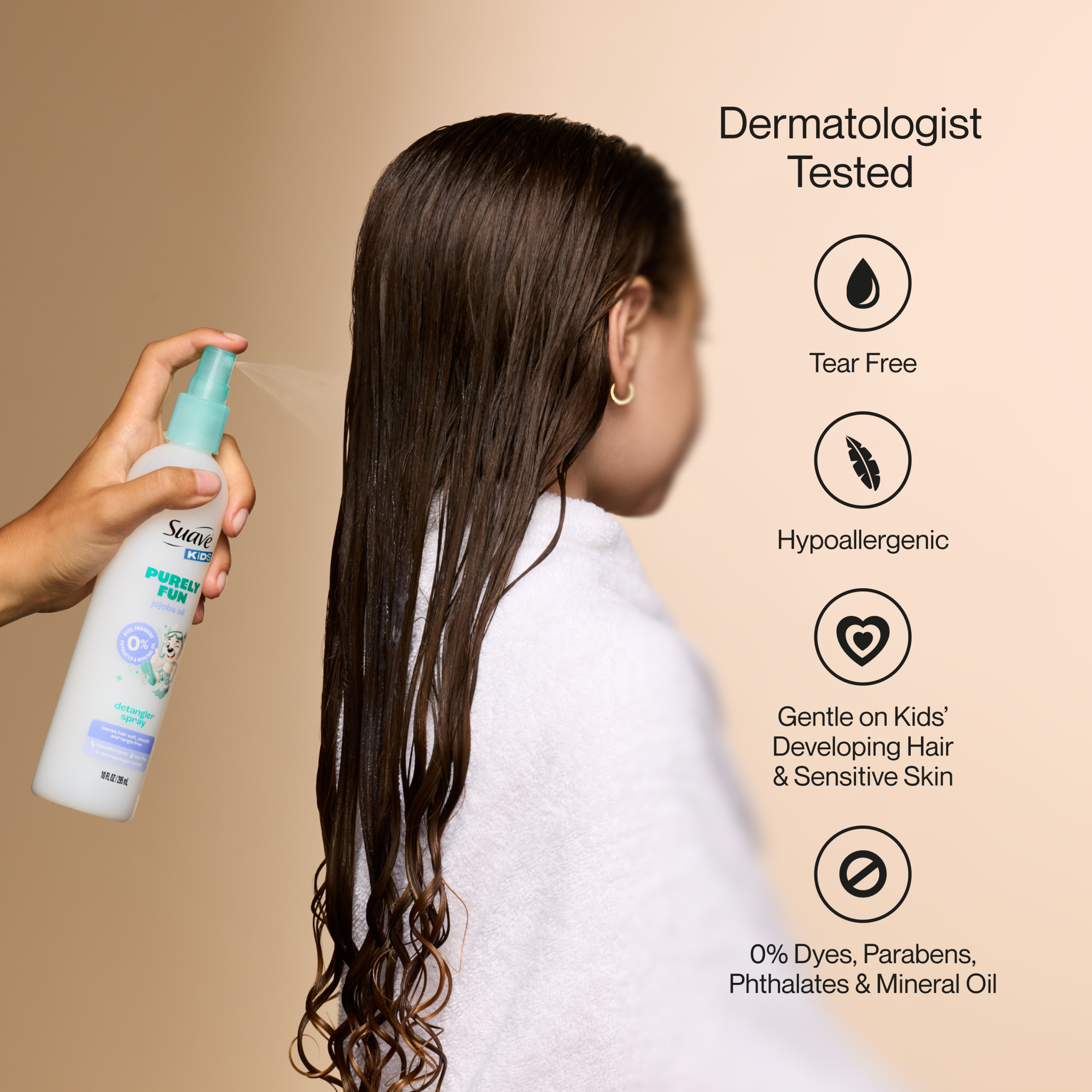 Kids Purely Fun Jojoba Oil Hair Detangler Spray - Image 4